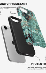 iPhone 7 / iPhone 8 Tough Case – Green Marble - View 2