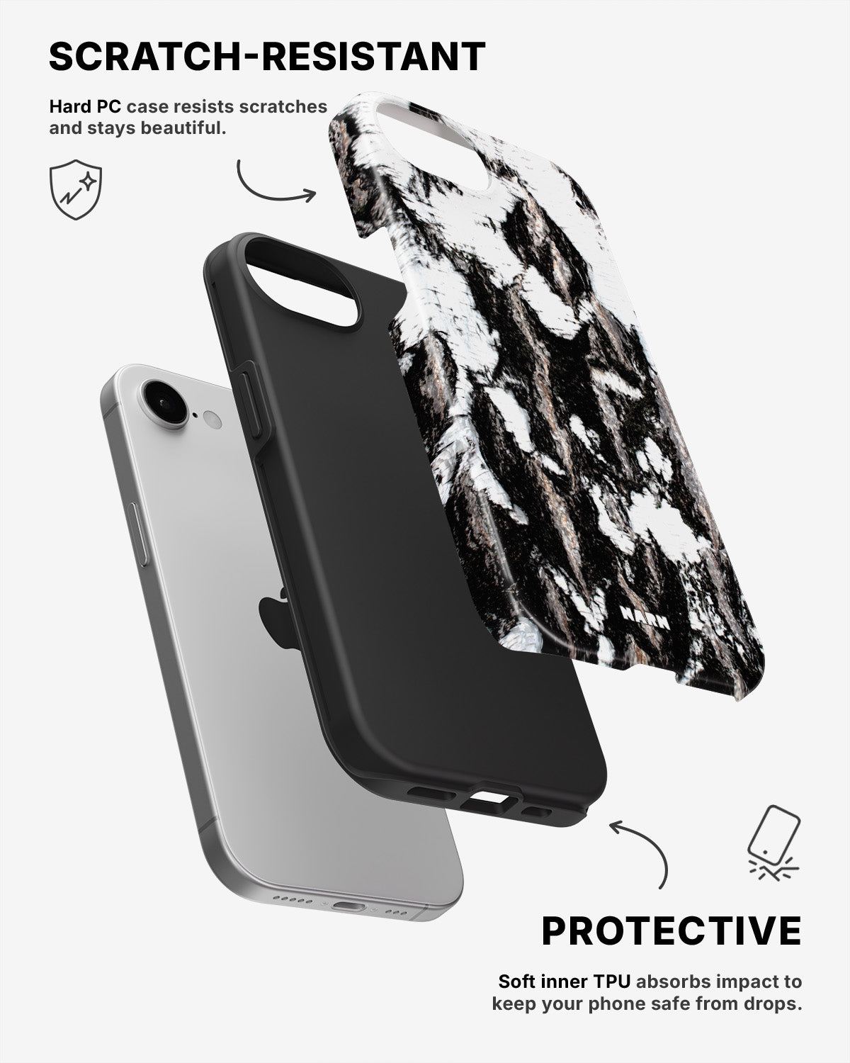 iPhone 7 / iPhone 8 Tough Case – Birch - View 2