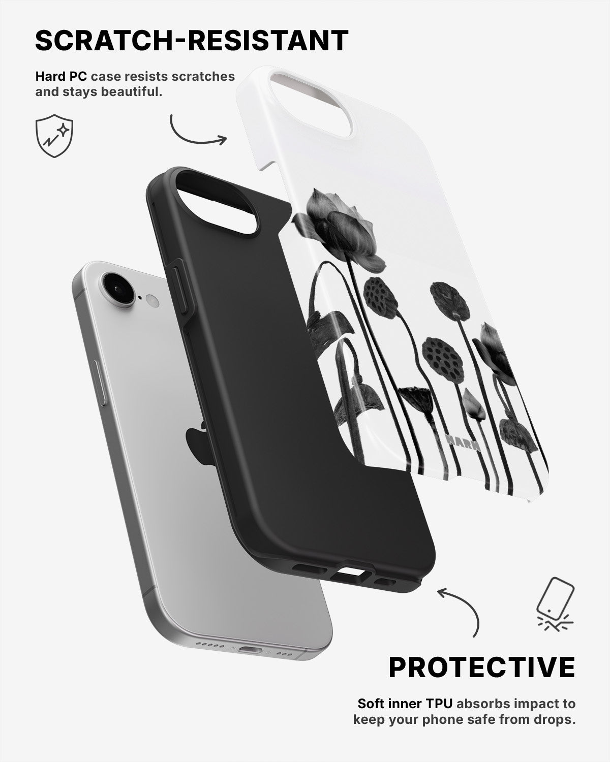 iPhone 7 / iPhone 8 Tough Case – Lotus Blooms - View 2