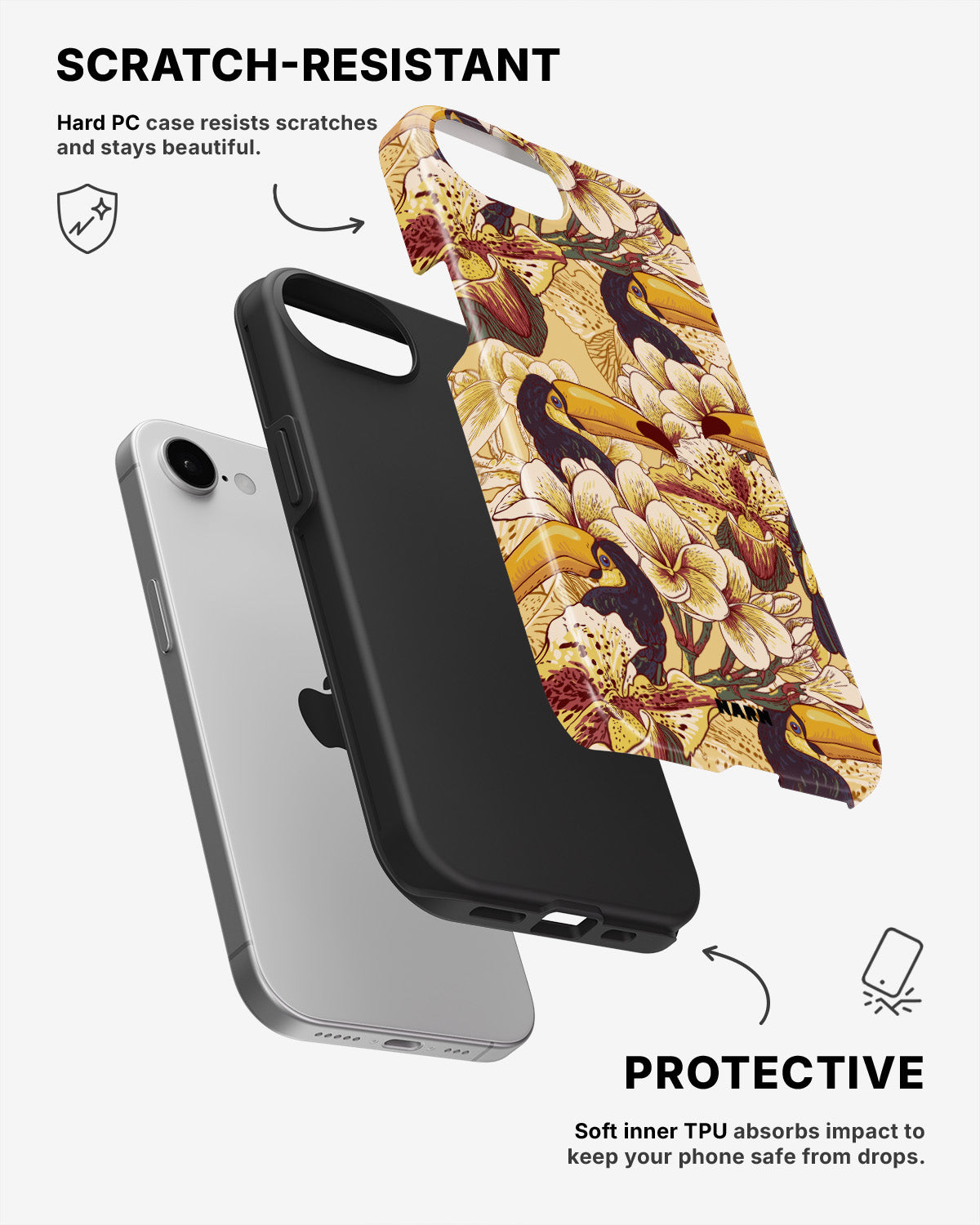 iPhone 7 / iPhone 8 Tough Case – Toucans - View 2