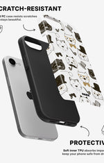 iPhone 7 / iPhone 8 Tough Case – Cartoon Cats - View 2