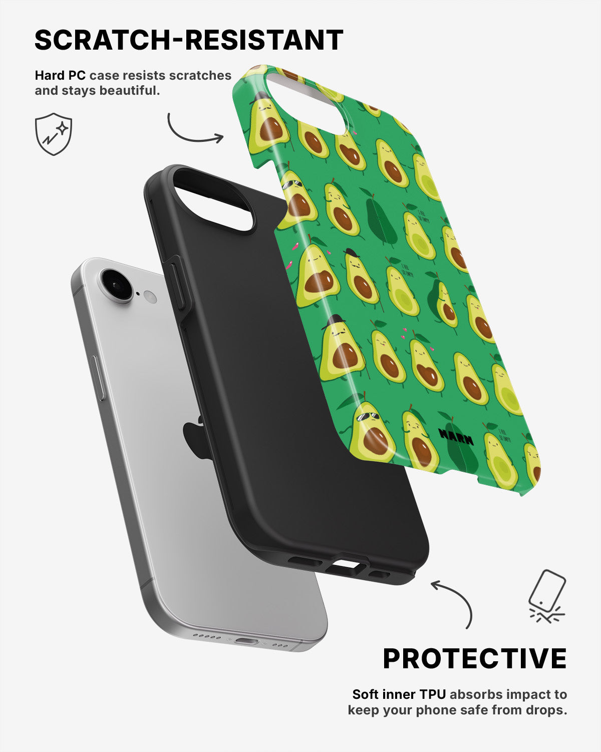 iPhone 7 / iPhone 8 Tough Case – Avocado Mood - View 2