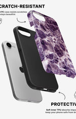 iPhone 7 / iPhone 8 Tough Case – Purple Marble - View 2