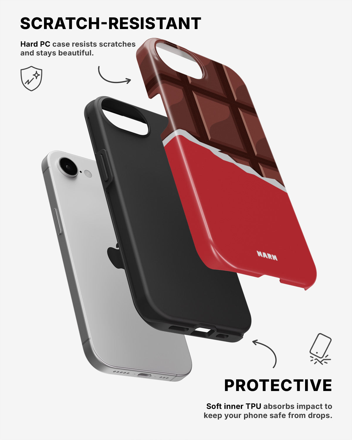 iPhone 7 / iPhone 8 Tough Case – Chocolate Break - View 2