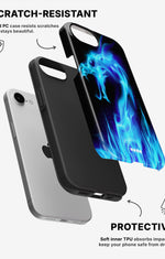 iPhone 7 / iPhone 8 Tough Case – Blue Flames Dragon - View 2