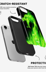 iPhone 7 / iPhone 8 Tough Case – Green Flames Dragon - View 2