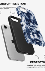 iPhone 7 / iPhone 8 Tough Case – Tie Dye Blue - View 2