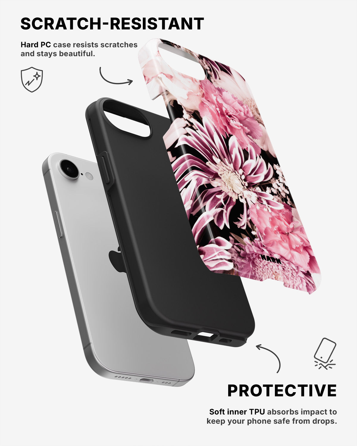 iPhone 7 / iPhone 8 Tough Case – Soft Blossom - View 2