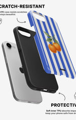 iPhone 7 / iPhone 8 Tough Case – Orange Stripes - View 2
