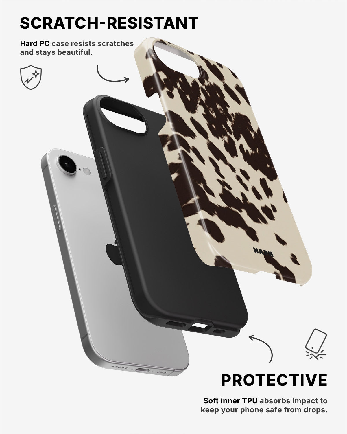 iPhone 7 / iPhone 8 Tough Case – Cowhide - View 2