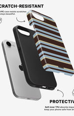 iPhone 7 / iPhone 8 Tough Case – Latte Lines - View 2