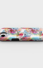 iPhone 7 / iPhone 8 Tough Case – Flowered Skulls - View 3