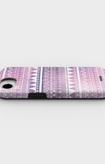 iPhone 7 / iPhone 8 Tough Case – Purple Aztec - View 3