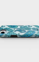 iPhone 7 / iPhone 8 Tough Case – Turquoise Paisley - View 3