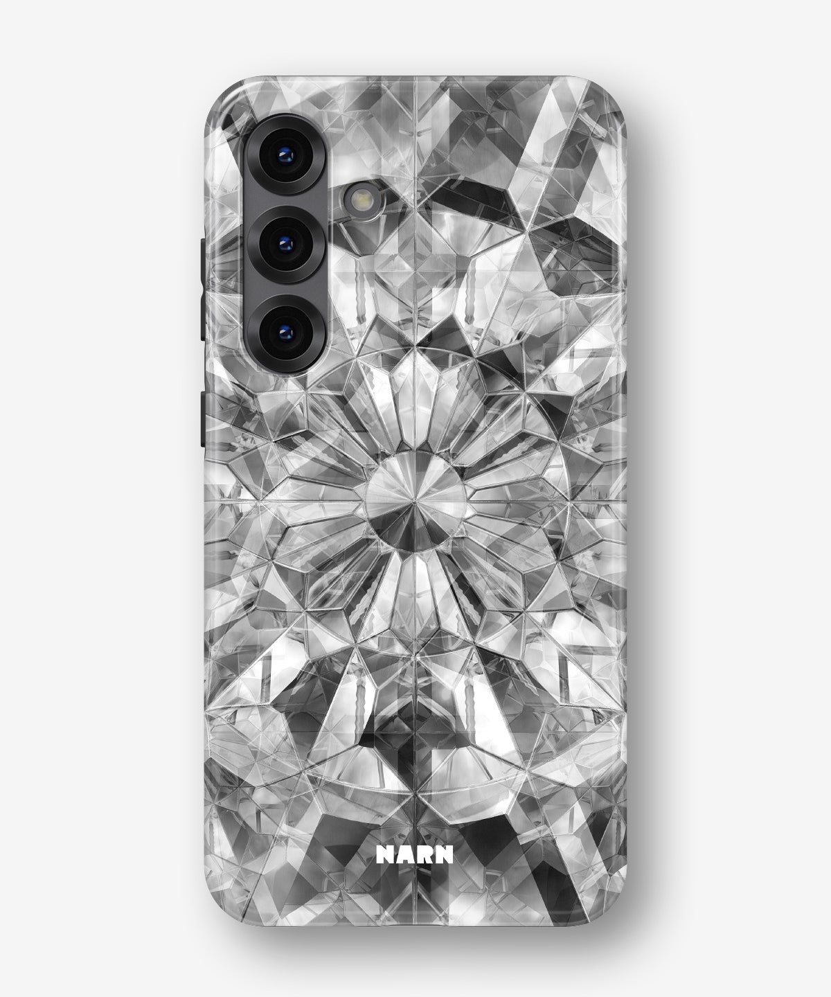 Samsung Galaxy A56 Tough Case – Grey Crystals - View 1