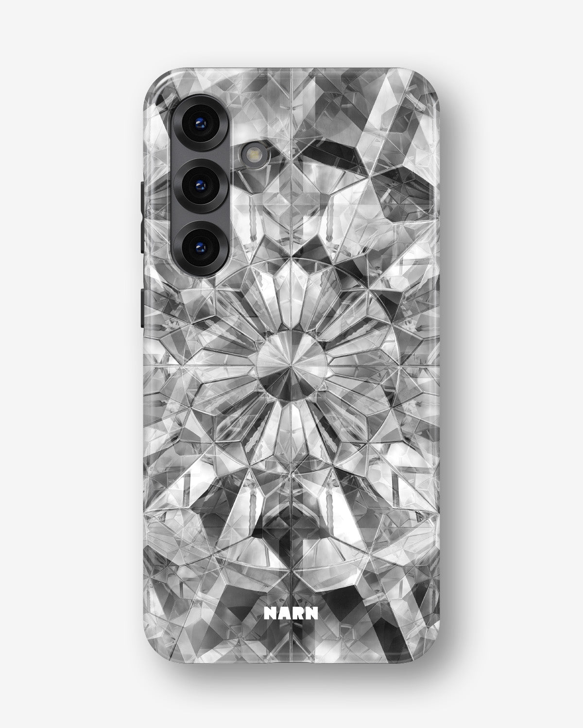 Samsung Galaxy A56 Tough Case – Grey Crystals - View 1