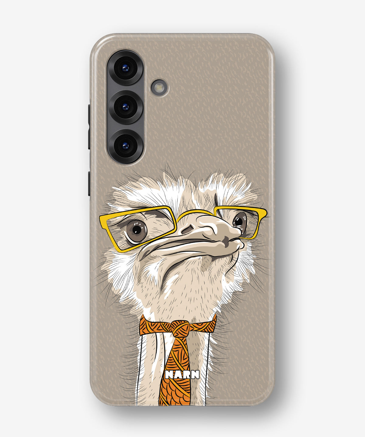 Samsung Galaxy A56 Tough Case – Hipster Ostrich - View 1
