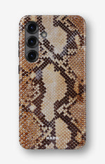 Samsung Galaxy A56 Tough Case – Brown Snakeskin - View 1