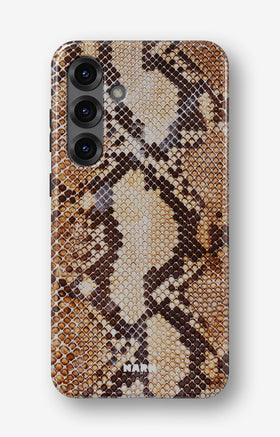 Samsung Galaxy A56 Tough Case – Brown Snakeskin - View 1