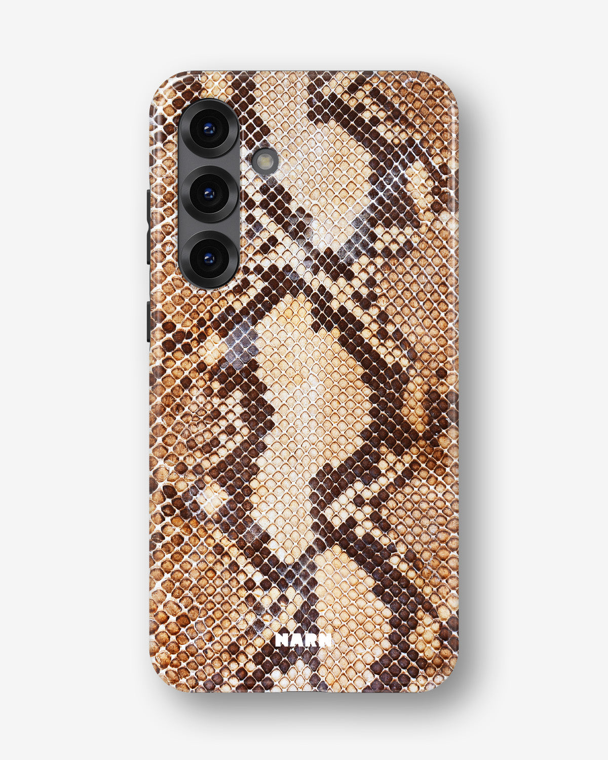 Samsung Galaxy A56 Tough Case – Brown Snakeskin - View 1