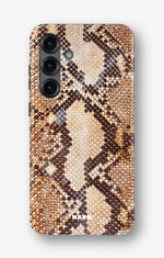 Samsung Galaxy A56 Tough Case – Brown Snakeskin - View 1