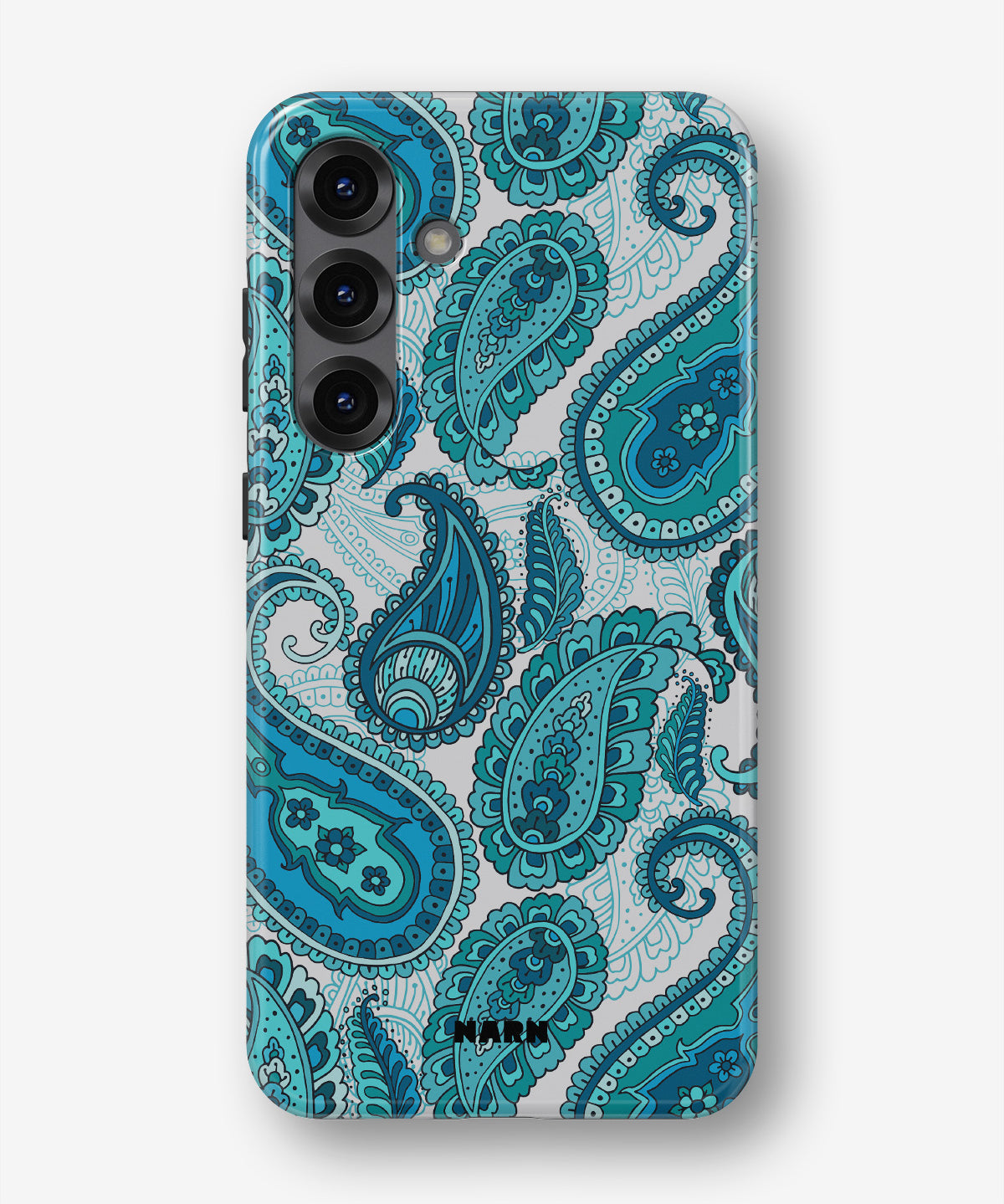 Samsung Galaxy A56 Tough Case – Turquoise Paisley - View 1