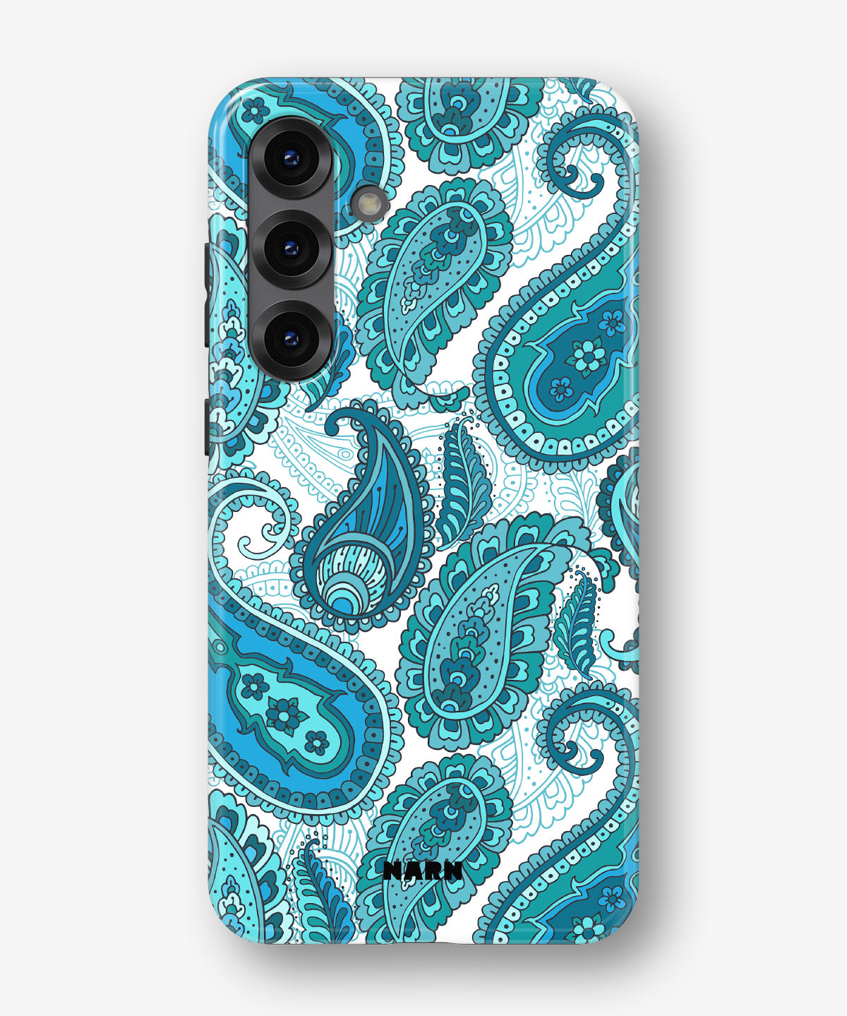 Samsung Galaxy A56 Tough Case – Turquoise Paisley - View 1