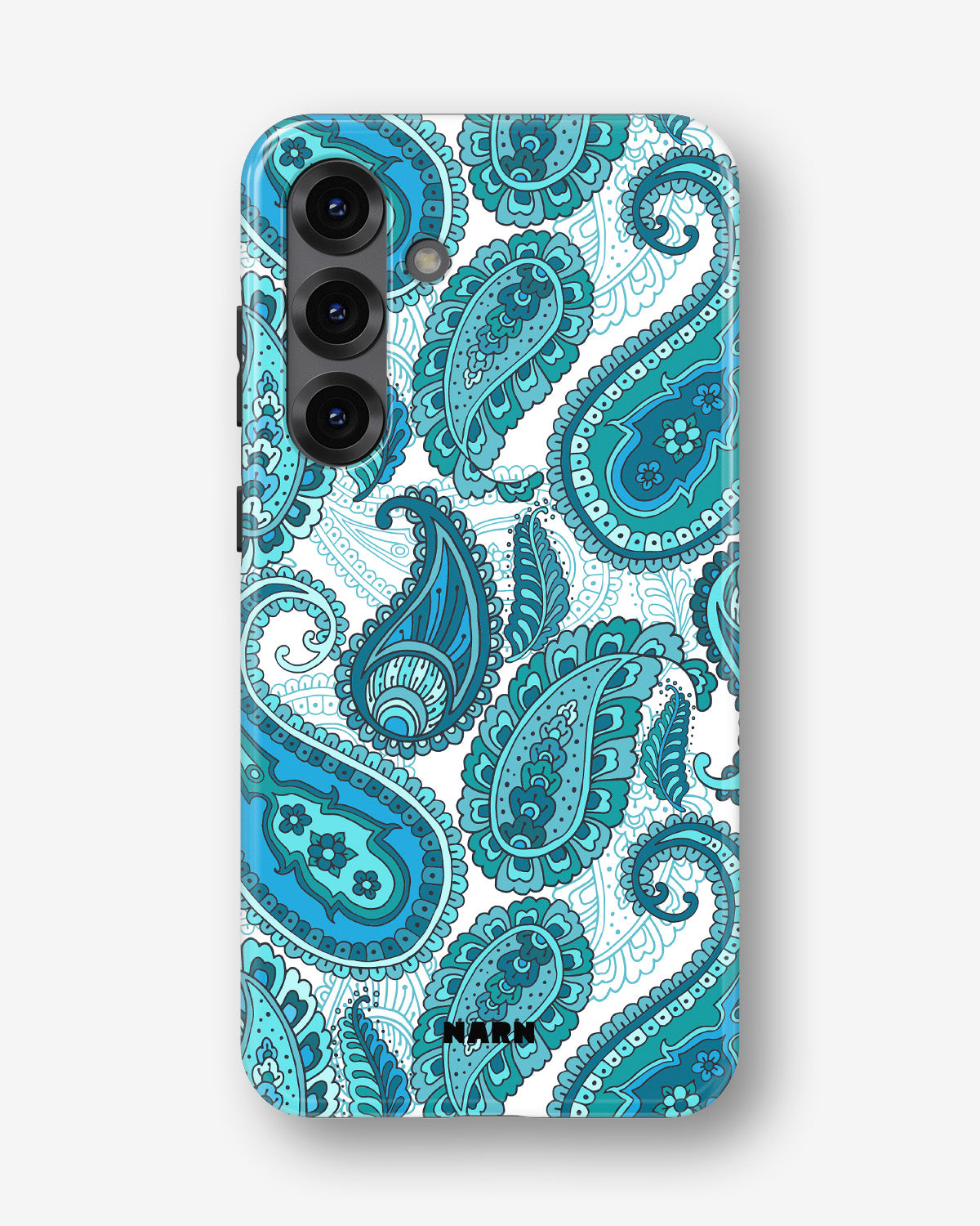 Samsung Galaxy A56 Tough Case – Turquoise Paisley - View 1