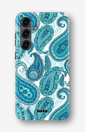 Samsung Galaxy A56 Tough Case – Turquoise Paisley - View 1