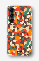 Samsung Galaxy A56 Tough Case – Retro Geometric - View 1