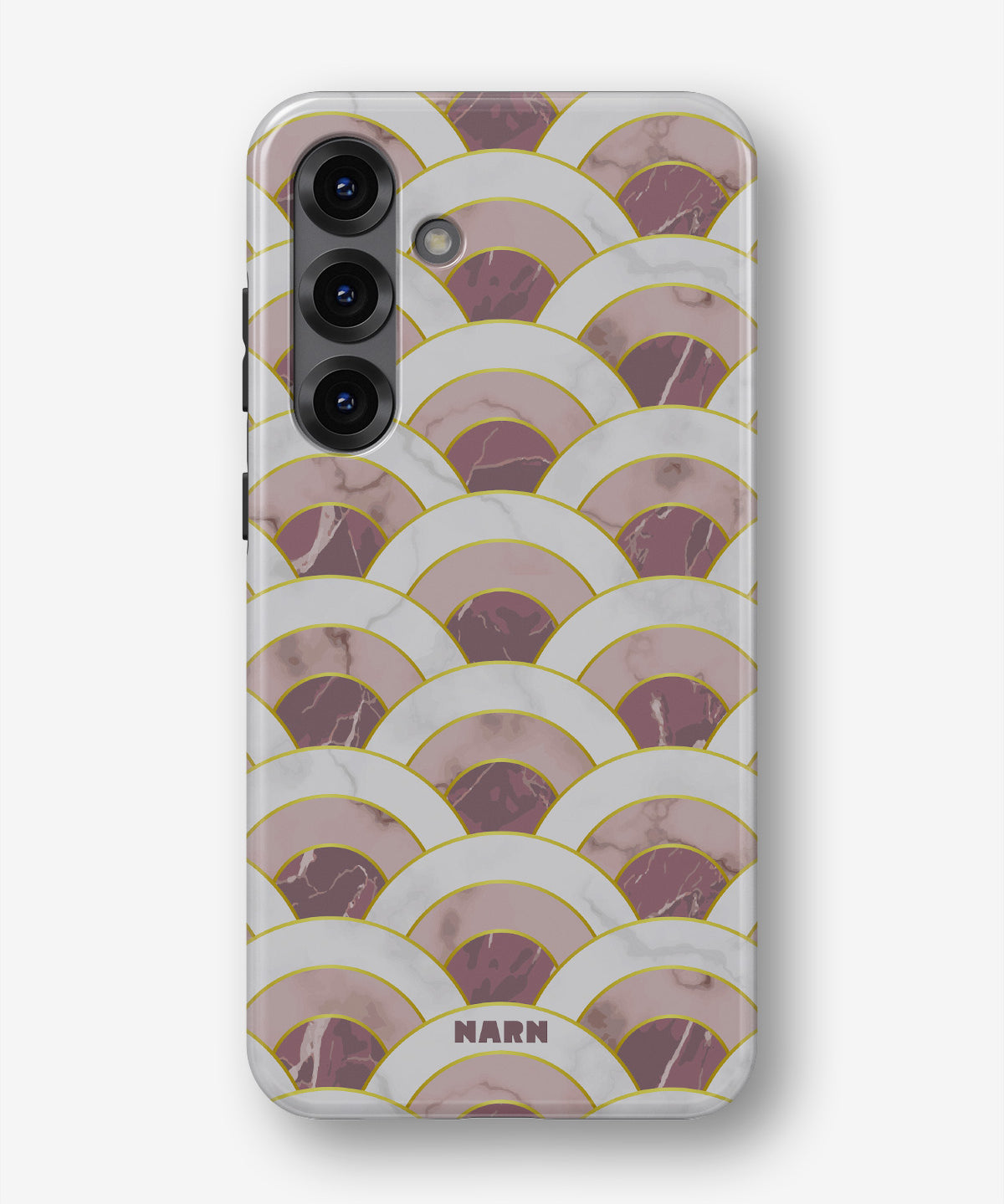 Samsung Galaxy A56 Tough Case – Pink Marble Waves - View 1