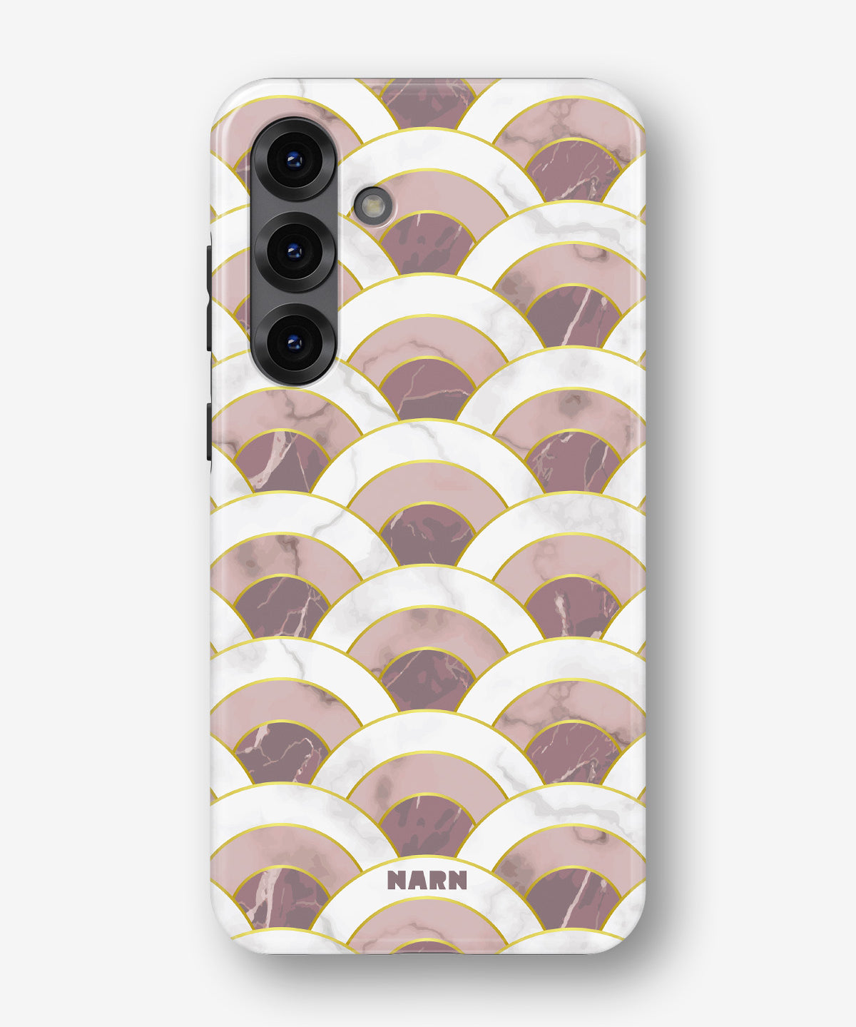 Samsung Galaxy A56 Tough Case – Pink Marble Waves - View 1