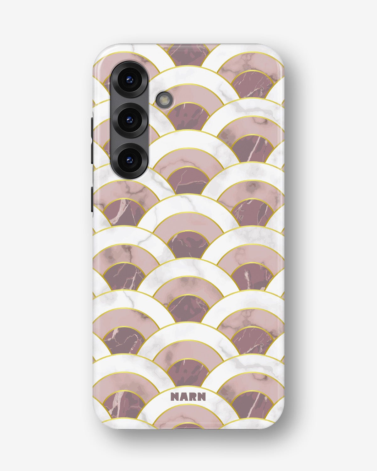 Samsung Galaxy A56 Tough Case – Pink Marble Waves - View 1
