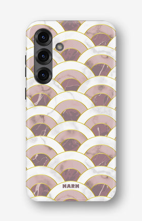 Samsung Galaxy A56 Tough Case – Pink Marble Waves - View 1
