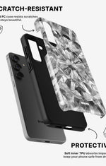 Samsung Galaxy A56 Tough Case – Grey Crystals - View 2