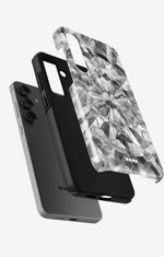 Samsung Galaxy A56 Tough Case – Grey Crystals - View 2