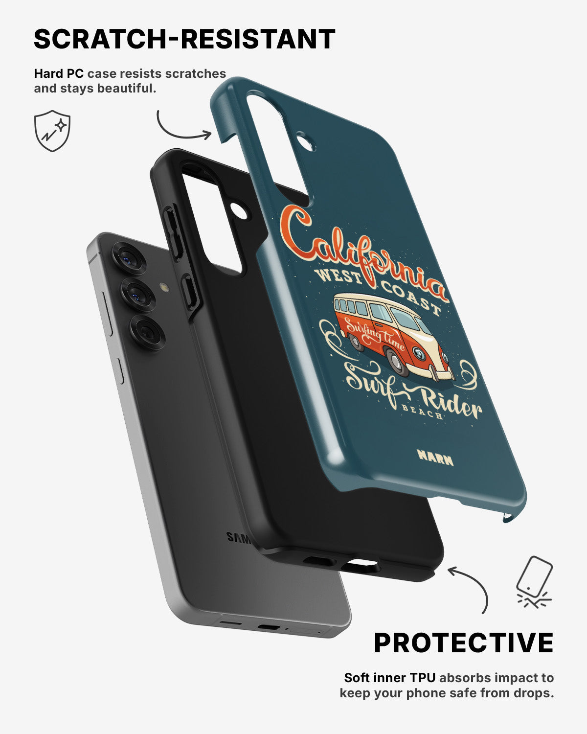 Samsung Galaxy A56 Tough Case – California Surf - View 2