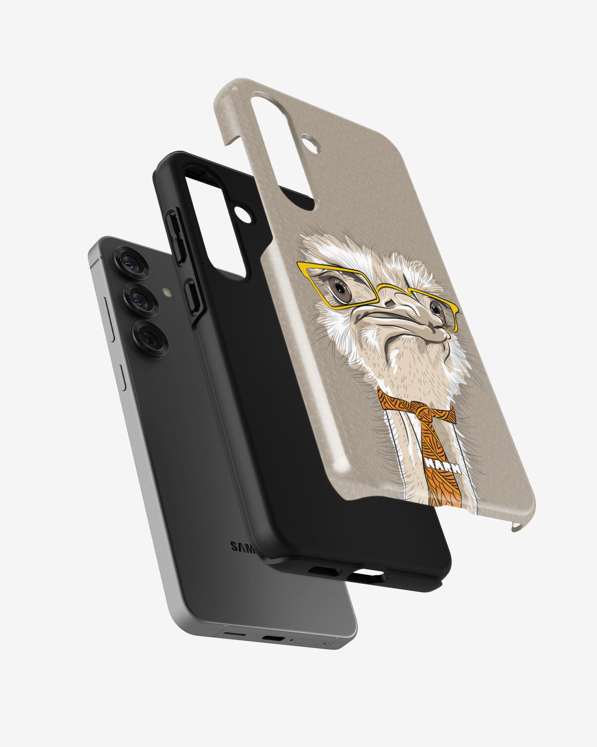 Samsung Galaxy A56 Tough Case – Hipster Ostrich - View 2