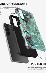 Samsung Galaxy A56 Tough Case – Green Marble - View 2