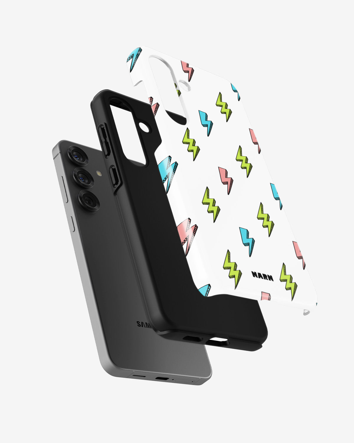 Samsung Galaxy A56 Tough Case – Lightning Bolts - View 2
