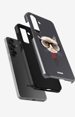 Samsung Galaxy A56 Tough Case – Hipster Cat - View 2