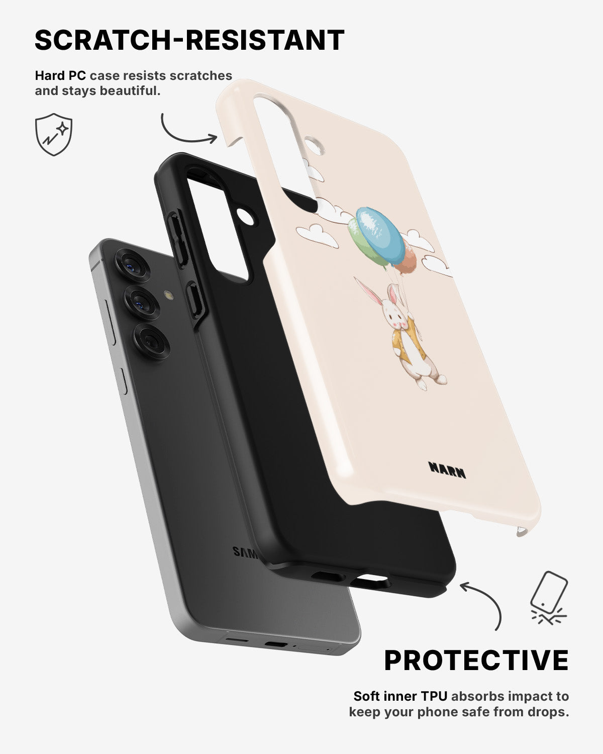 Samsung Galaxy A56 Tough Case – Flying Rabbit - View 2