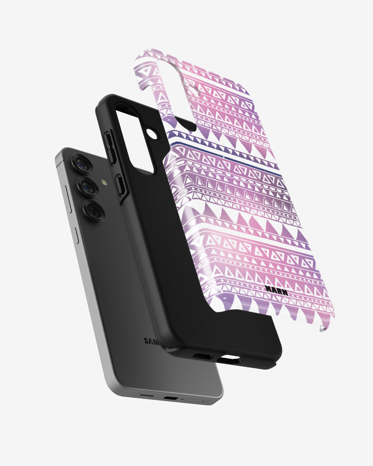 Samsung Galaxy A56 Tough Case – Purple Aztec - View 2