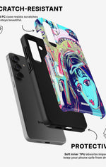 Samsung Galaxy A56 Tough Case – Abstract Cat - View 2