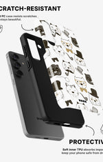 Samsung Galaxy A56 Tough Case – Cartoon Cats - View 2