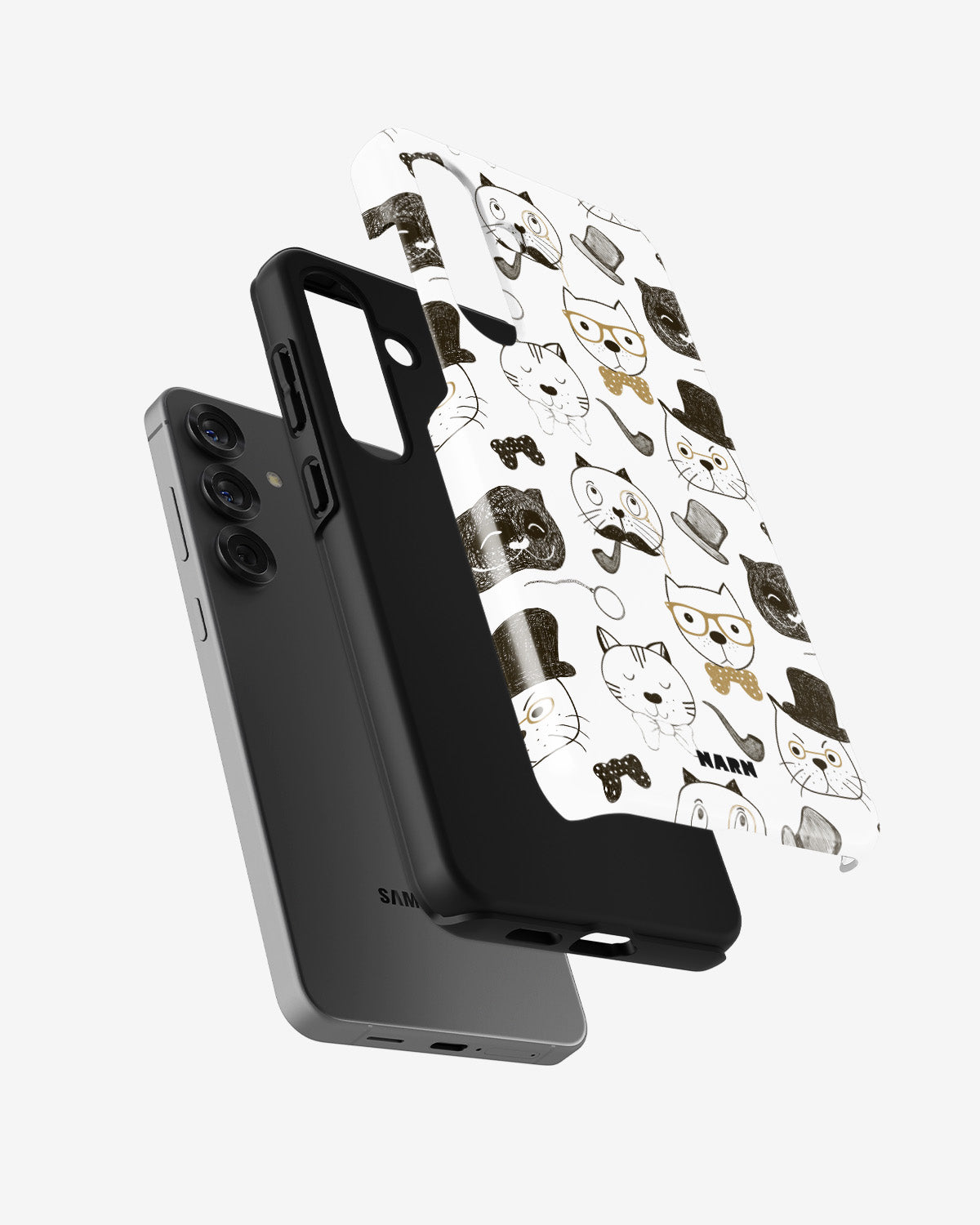Samsung Galaxy A56 Tough Case – Cartoon Cats - View 2
