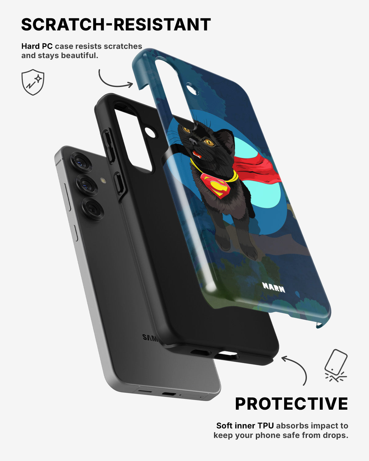 Samsung Galaxy A56 Tough Case – Super Cat - View 2