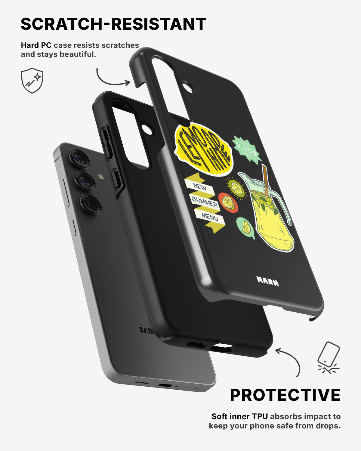 Samsung Galaxy A56 Tough Case – Lemon Summer - View 2