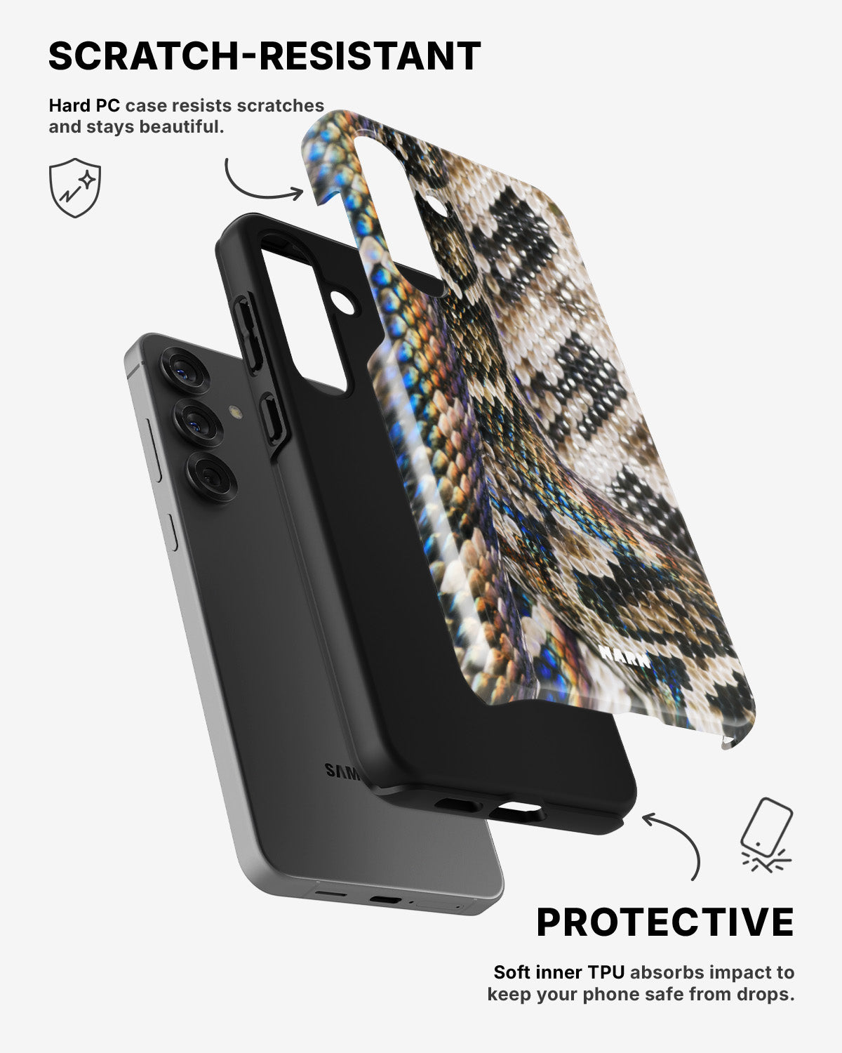 Samsung Galaxy A56 Tough Case – Shining Snakeskin - View 2