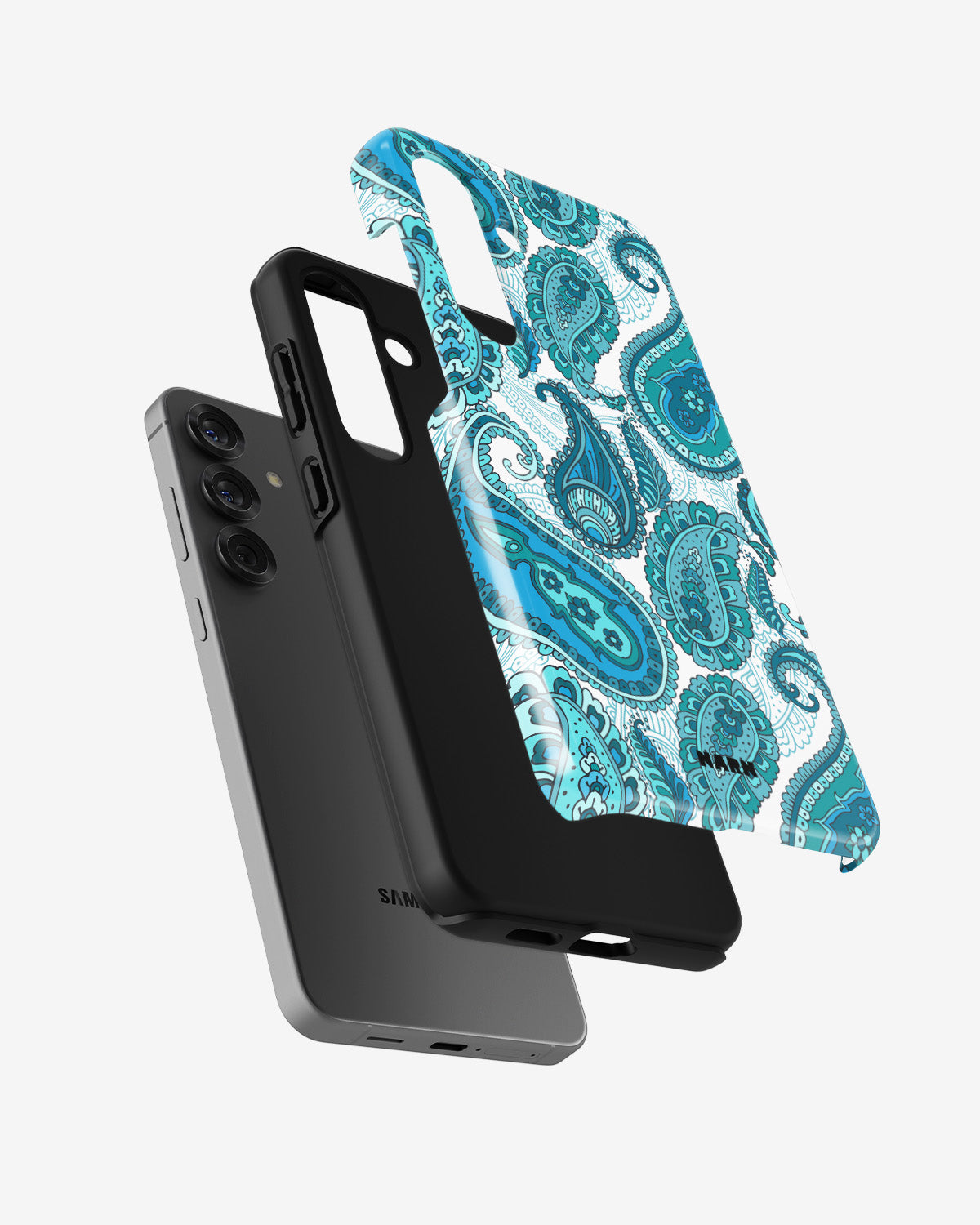 Samsung Galaxy A56 Tough Case – Turquoise Paisley - View 2